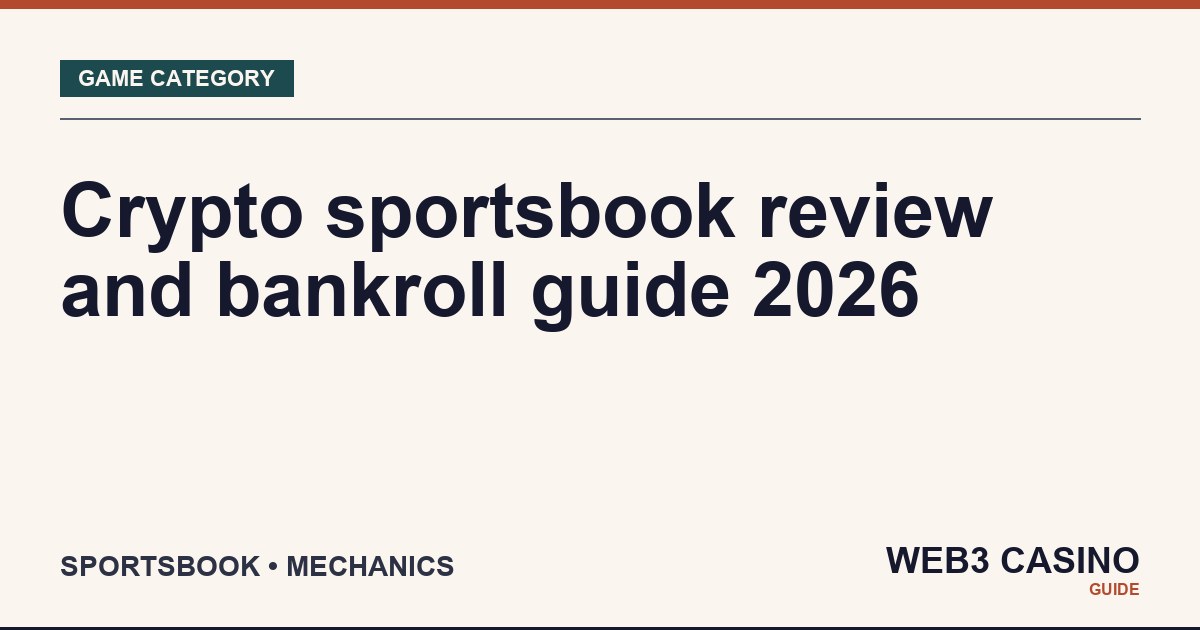 Crypto sportsbook analysis: native vs aggregator, margin ladder, sport coverage, in-play markets, withdrawal thresholds.