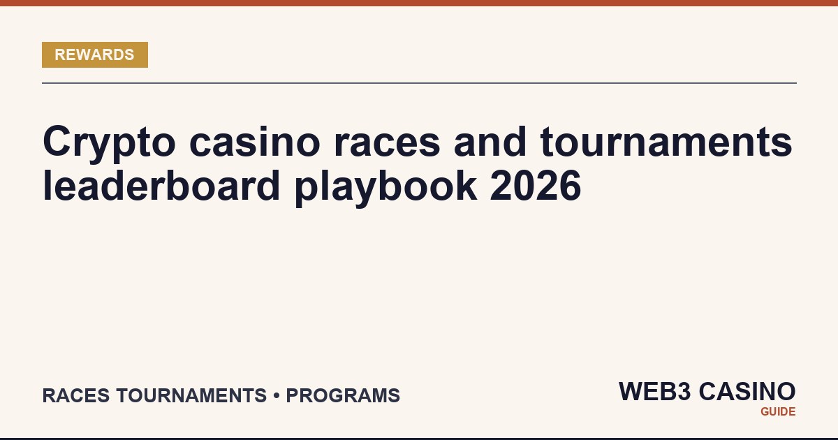 Crypto casino slot races and tournaments strategy: prize pool math, leaderboard distribution, weekly purse mechanics.