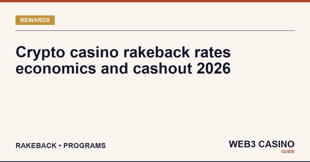 Crypto casino rakeback compared: instant vs tiered models, gross wager rebate math, brand-by-brand percentage comparison.