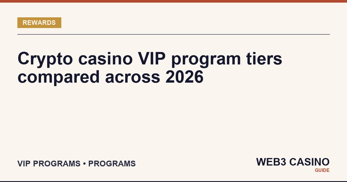 Crypto casino VIP programs: Stake ladder, Shuffle Mystic, Winna Status Match, BC.Game and BetFury tier mechanics.